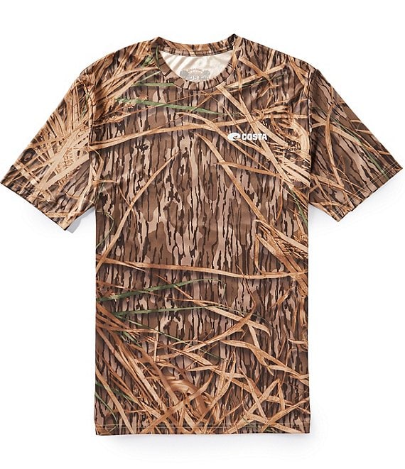 Costa Mossy Oak Tech Shadow Grass Printed Short Sleeve T-Shirt