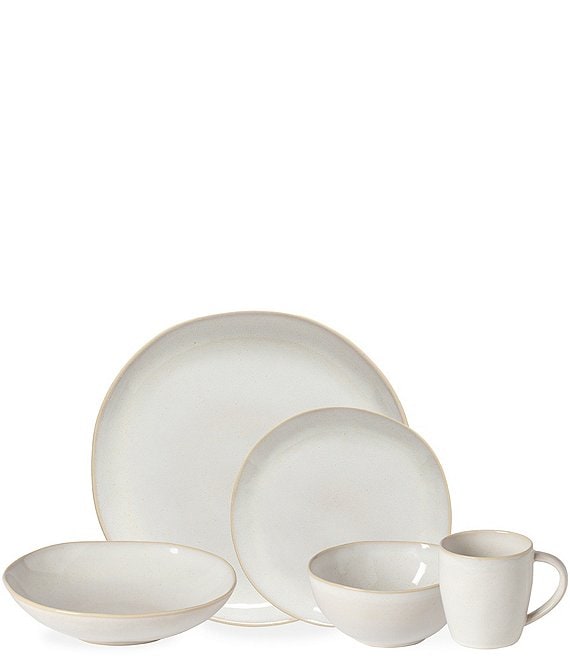 Costa Nova Brisa Collection 5-Piece Place Setting, Branca - Image 1