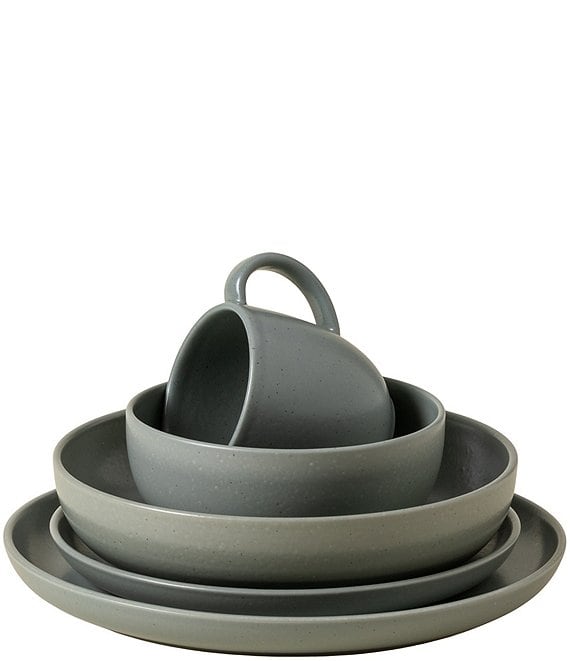 Costa Nova Pacifica Collection 5-Piece Place Setting, Artichoke - Image 1