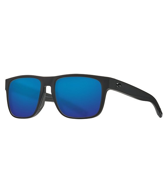 Color:Blackout Blue Mirror - Image 1 - Spearo Polarized Wayfarer Sunglasses