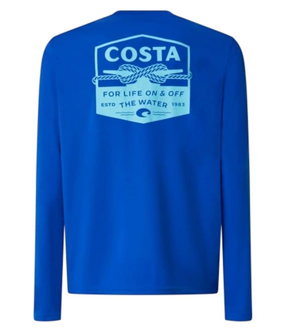 Costa Tech Long Sleeve Clear Hitch T-Shirt, Royal Blue - Image 1