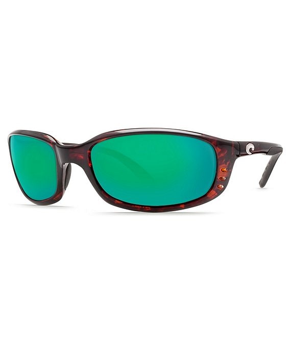 Costa Unisex Brine Polarized Tortoise Wrap Sunglasses
