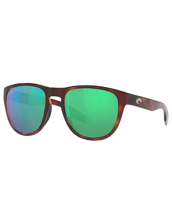 Color:Tortoise - Image 1 - Unisex West Bay 58mm Mirrored Pilot Sunglasses