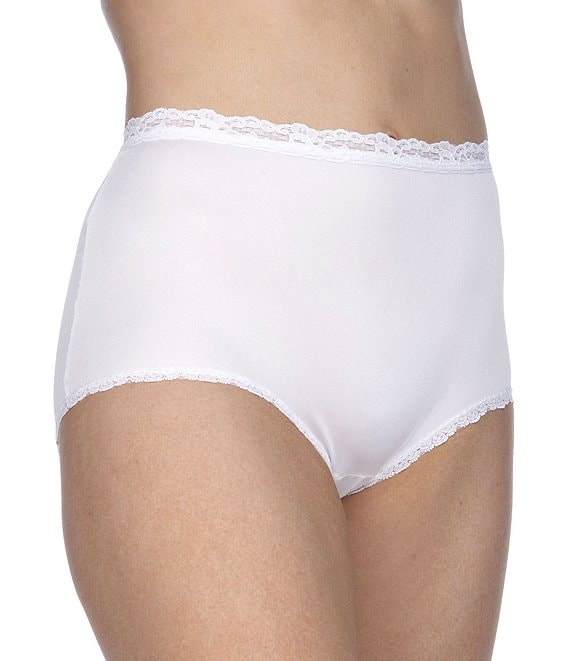 Cotillion Nylon Lace-Trim Brief