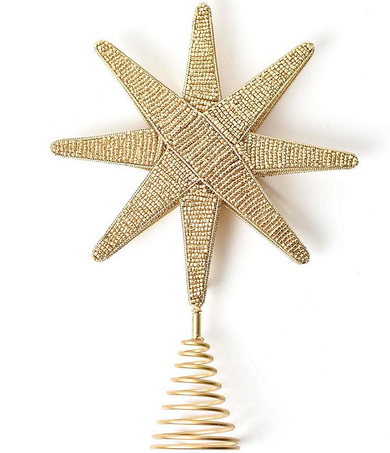 Coton Colors Gold Beaded Star Tree Large Topper