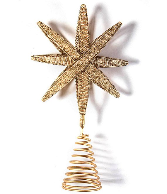 Coton Colors Gold Beaded Star Tree Topper