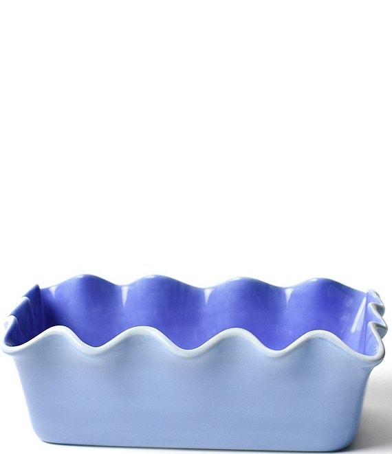 Coton Colors Iris Blue Ruffle Loaf Pan, Blue - Image 1