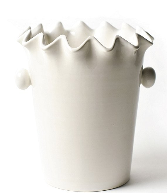 Coton Colors Signature White Ruffle Ice Bucket