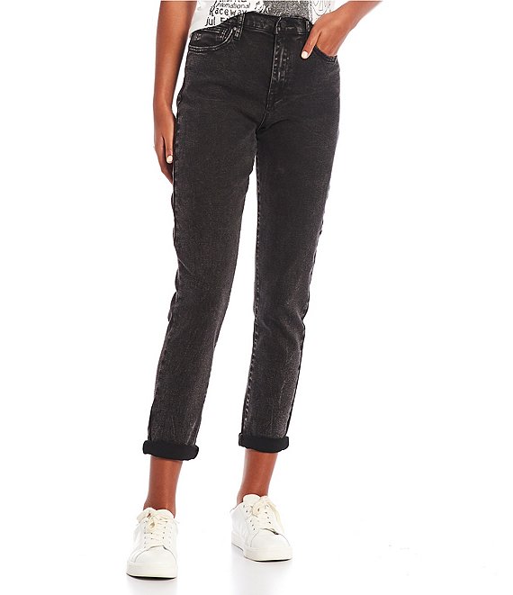 Color:Foxy - Image 1 - High Rise Mom Jeans