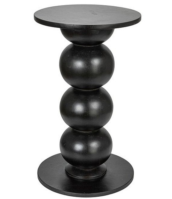 Creative Co Op Round Mango Wood Oversized Bubble Accent End Table