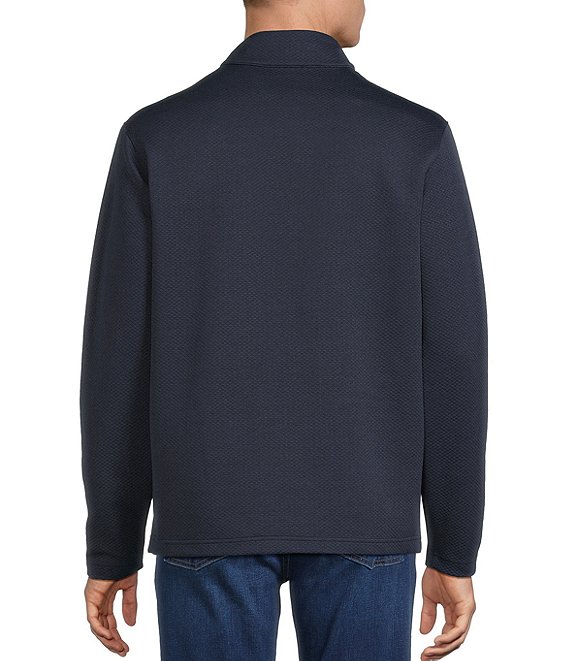 Cremieux Big & Tall Blue Label Textured Quarter Zip Pullover