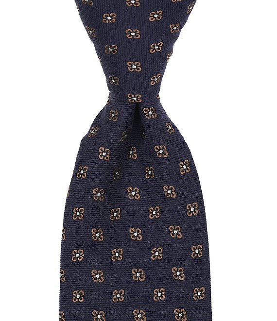 Cremieux Big & Tall Floral Medallion Traditional Silk Tie