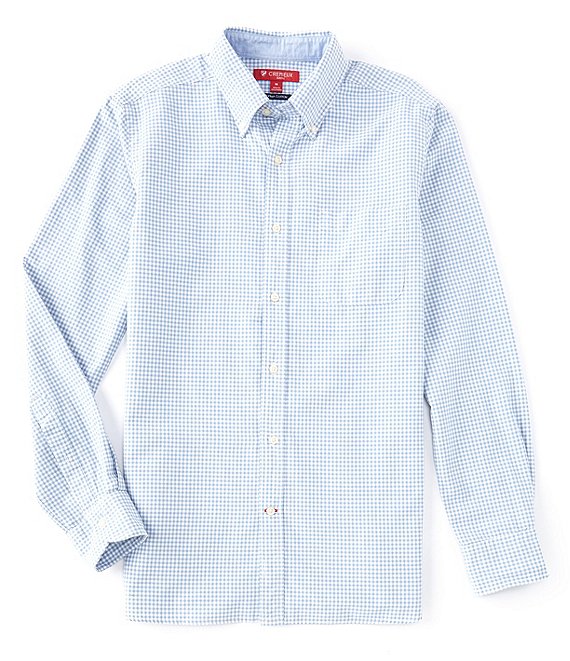 Cremieux Big & Tall Large Check Oxford Long-Sleeve Woven Shirt