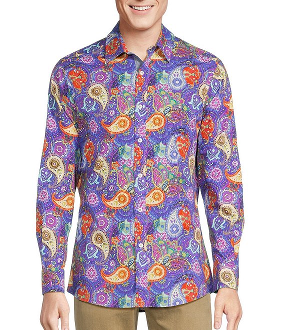 Big and tall hot sale paisley dress shirt