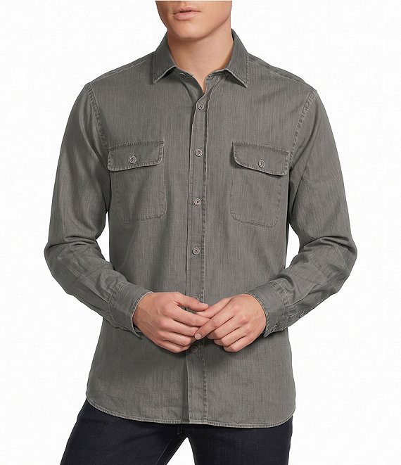 Cremieux Blue Label Big & Tall Solid Woven Shirt