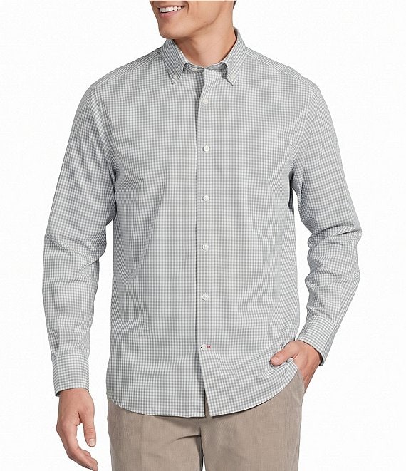 Cremieux Blue Label Madison Avenue Collection Gingham Long Sleeve Woven Shirt