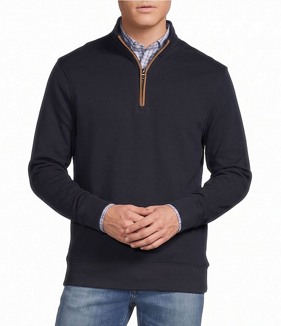Cremieux Blue Label Interlock Quarter-Zip Pullover