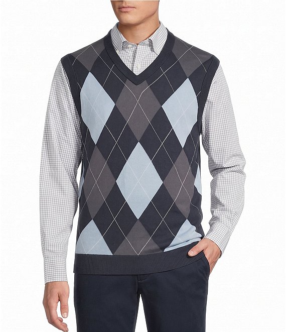Cremieux Blue Label Madison Ave Collection Argyle Sweater Vest