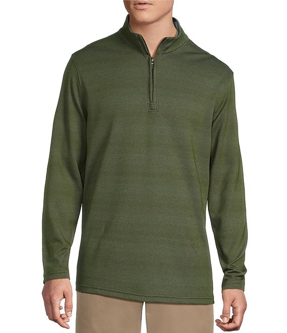 Cremieux Blue Label Performance Jacquard Quarter-Zip Pullover