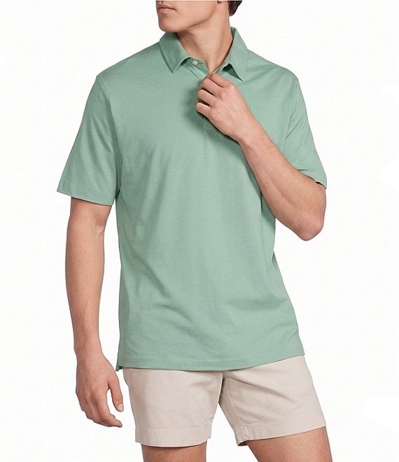 Cremieux Blue Label Performance Short Sleeve Polo Solid Knit Shirt
