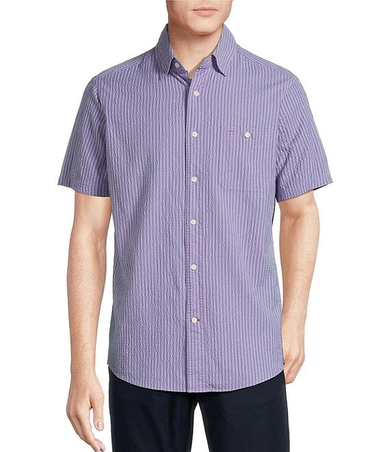 Cremieux Blue Label Performance Stretch Stripe Seersucker