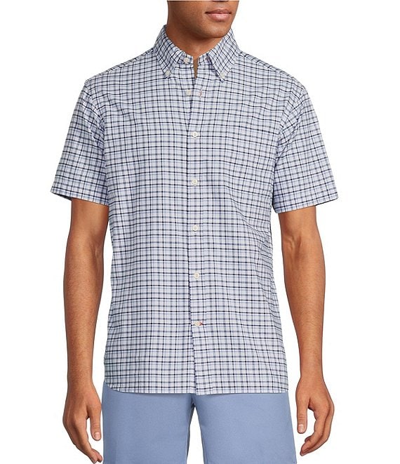Cremieux Blue Label Plaid Oxford Short-Sleeve Woven Shirt | Dillard's