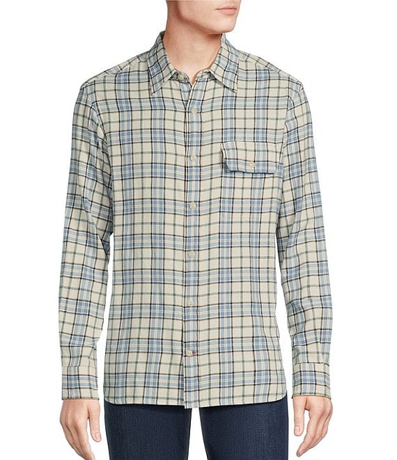 Cremieux Blue Label Plaid Vintage Twill Long-Sleeve Woven Shirt | Dillard's