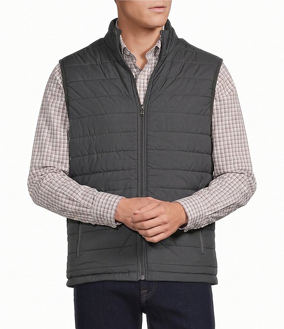 Cremieux Blue Label Quilted Full-Zip Printed Vest