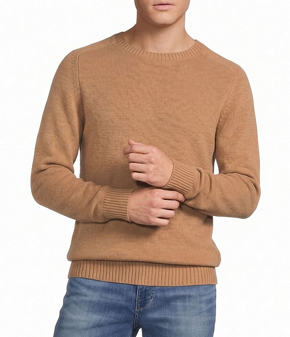 Cremieux Blue Label Solid Cashmere Crew Neck Sweater