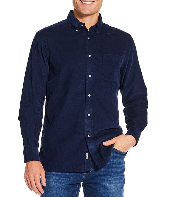 Cremieux Blue Label Solid Corduroy Long Sleeve Woven Shirt | Dillard's