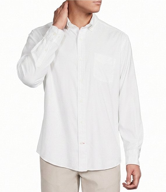 Cremieux Blue Label Solid Long Sleeve Woven Shirt