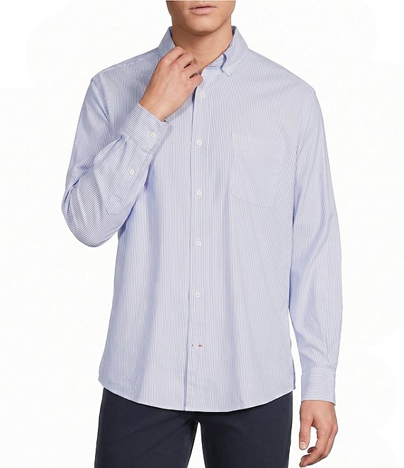 Cremieux Blue Label Stripe Long Sleeve Woven Shirt
