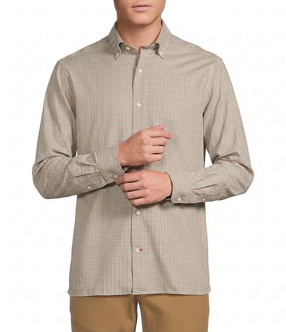 Cremieux Blue Label Tailor's Mark Check Long Sleeve Woven Shirt