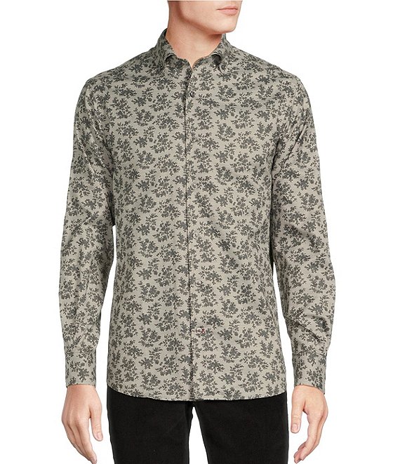 Cremieux Blue Label Tribeca Collection Floral Vine Print Cotton-Twill ...