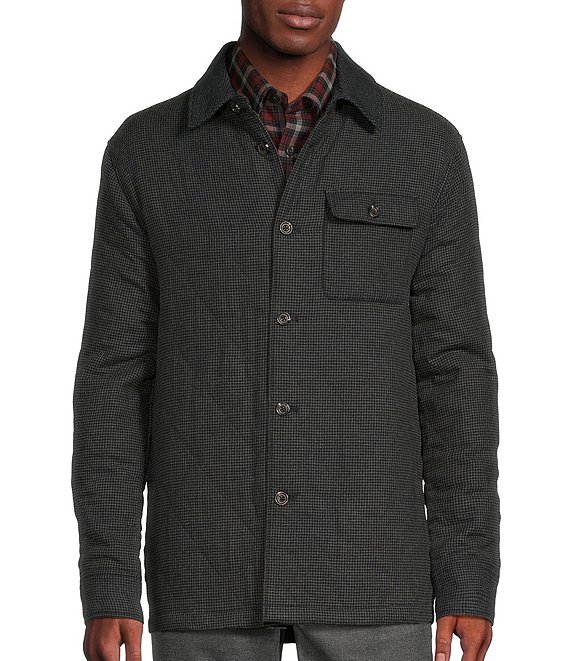 Cremieux Blue Label Tribeca Collection Plaid Quilted Flannel Long