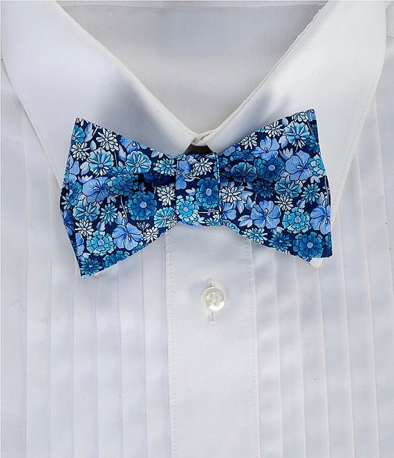 Cremieux Bryce Flower Print Silk Bow Tie
