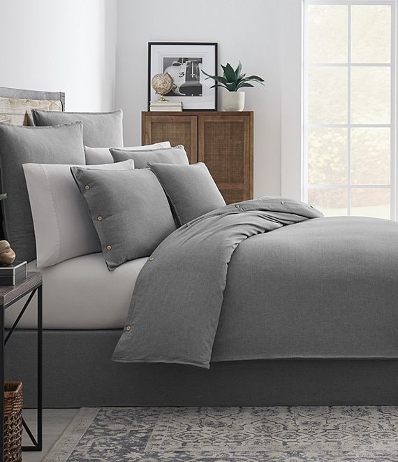 Cremieux Cameron Collection Chambray Duvet Cover | Dillard's