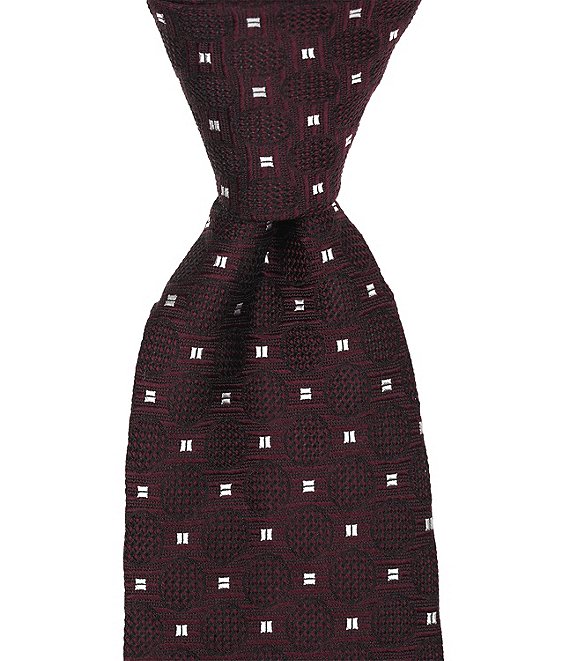 Cremieux Circle Square Neat Traditional Silk Tie