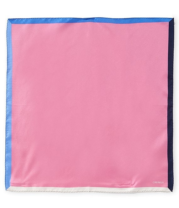 Cremieux Foster Bordered Solid Pocket Square