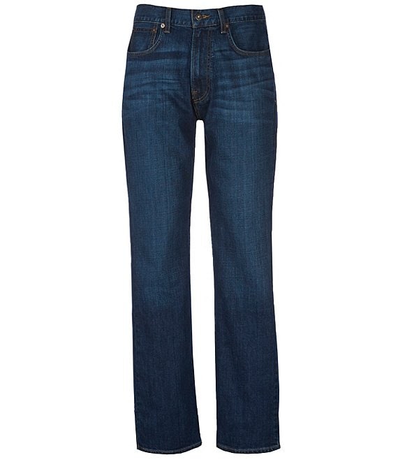 Daniel Cremieux Straight Fit Stretch Denim Blue Jeans NWT $79.50 Whiskered Style