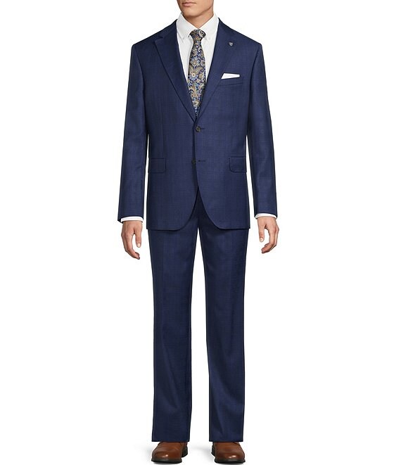 Cremieux Modern Fit Flat Front Check 2-Piece Suit