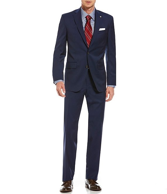 Cremieux Modern Fit Flat Front Solid 2-Piece Suit