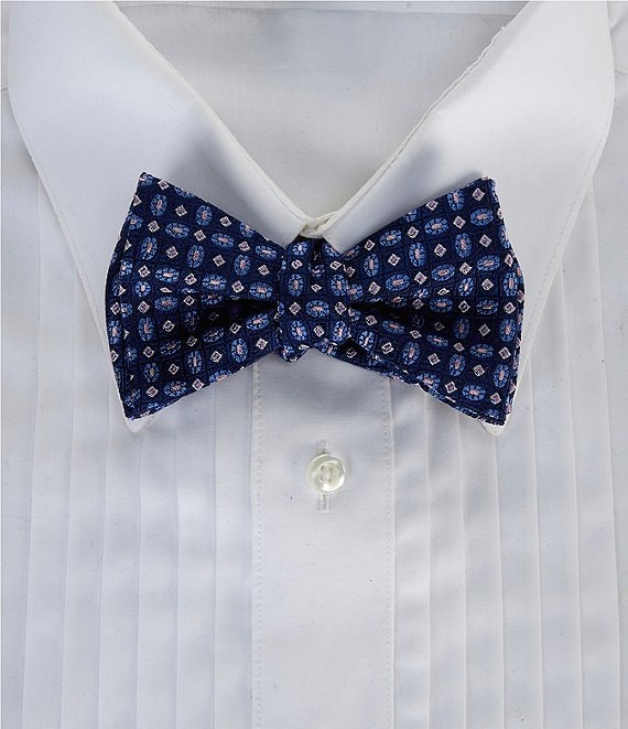 Cremieux Nash Micro Medallion Silk Bow Tie