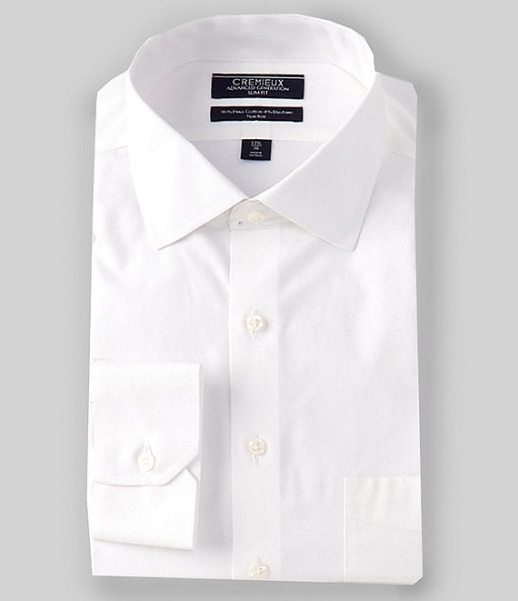Essential Button Down Collar Casual Shirt - Classic White Cotton Twill