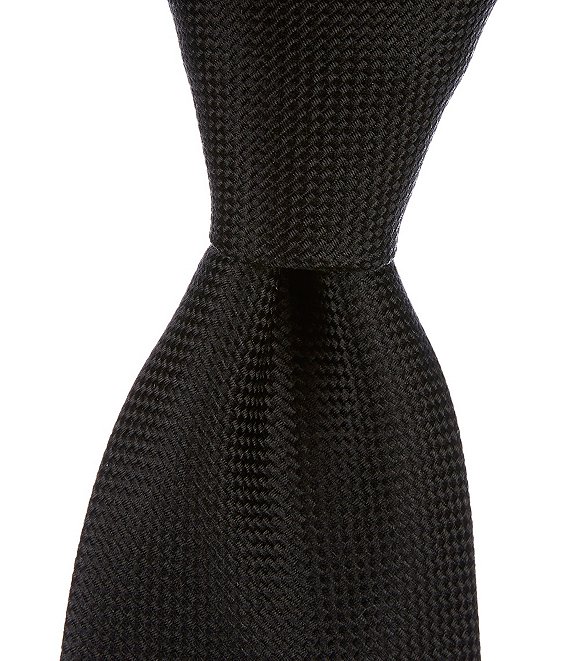 Cremieux Oxford Solid Traditional 3 1/4#double; Silk Tie