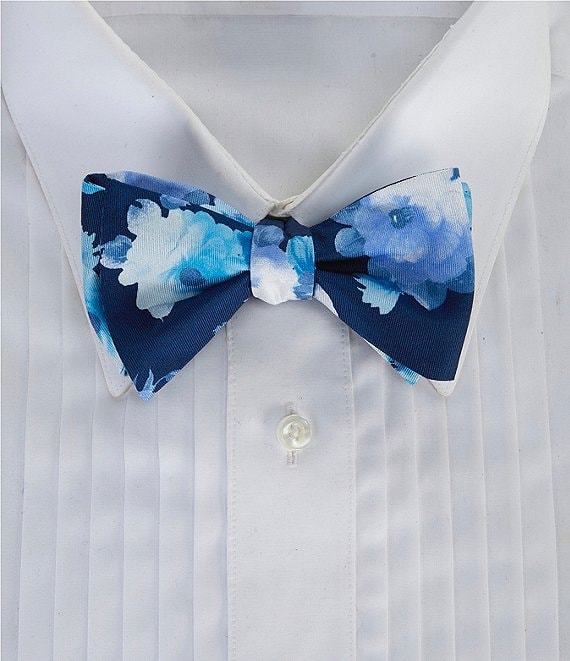 Cremieux Paul Flower Print Silk Bow Tie