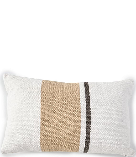 Cremieux Pieced Textured Stripes Breakfast Pillow