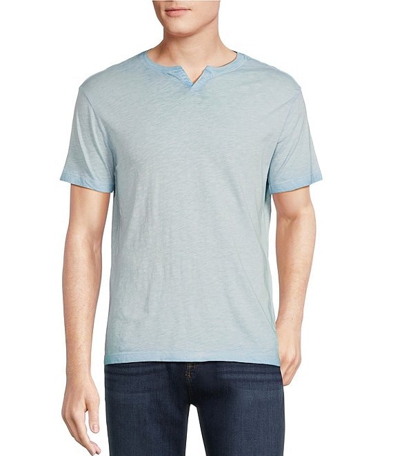 Cremieux Premium Denim Navona Washed Notch Short Sleeve T-Shirt | Dillard's