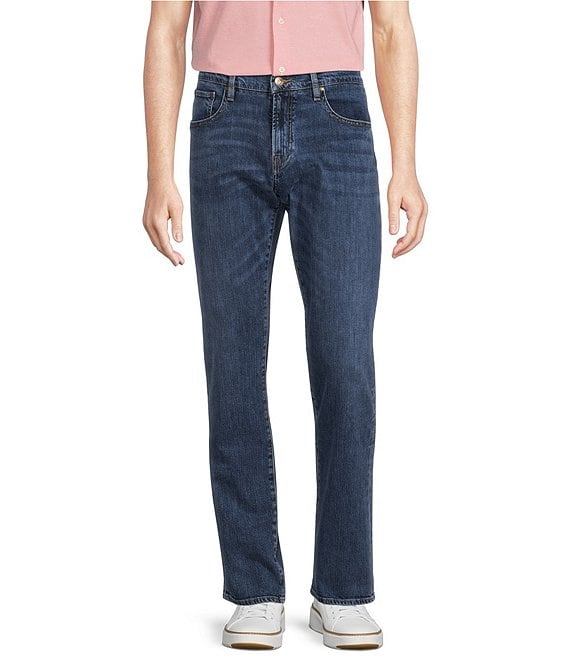 Color:Mid Wash Denim - Image 1 - Soho Slim-Fit Mid Wash Stretch Denim Jeans