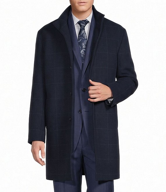 Cremieux Wilson Classic Fit Plaid Topcoat